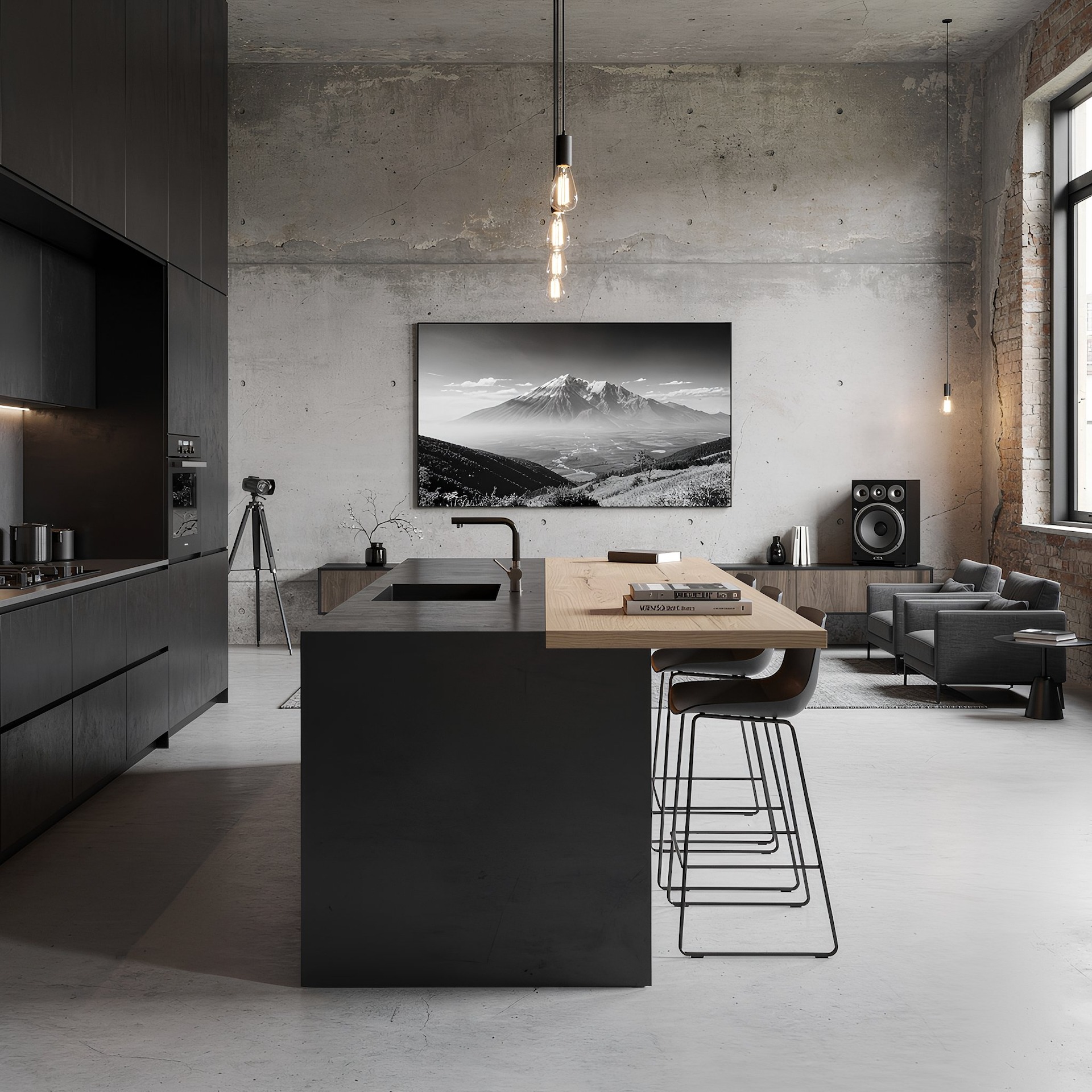 Custom Black Kitchen, Obersdorf