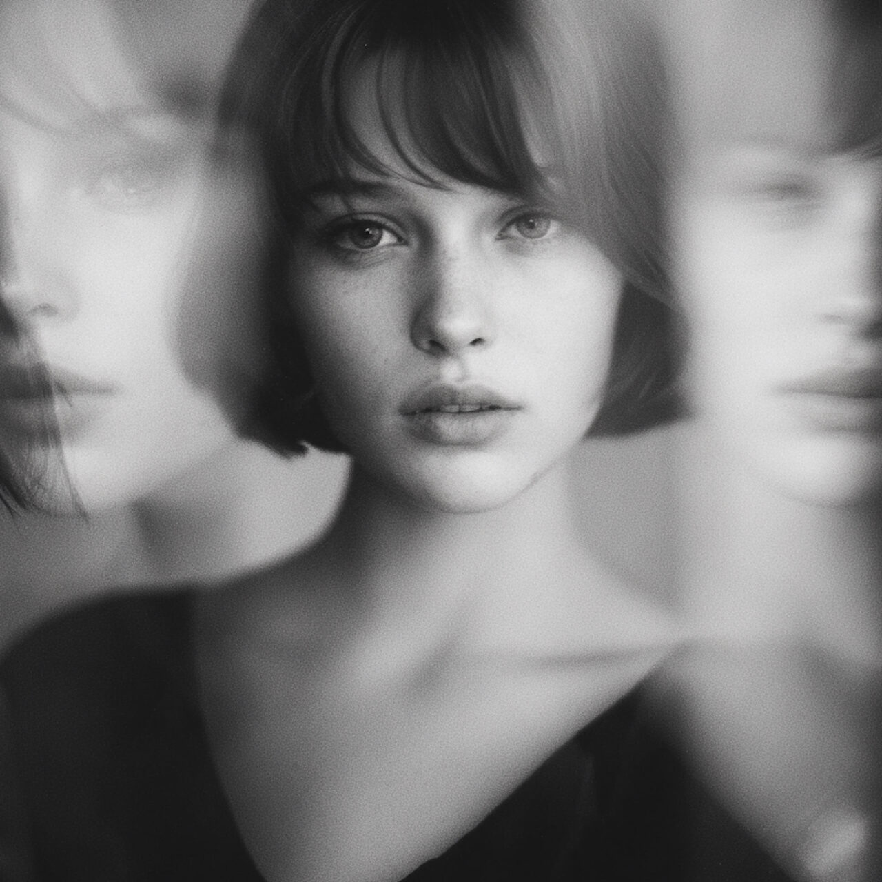 Triple Exposure Girl